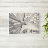 Gri Abstract Desen Arkaplan Posteri 50X70 CM