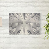 Gri Abstract Desen Arkaplan Posteri 35X50 CM