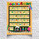 İngilizce Alfabe Posteri 70X100 CM