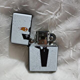 Retro Benzinli Çakmak - Skeleton Fire