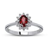 0.62 Ct Pırlanta Yakut Yüzük RTY25	