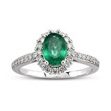 0.93 Ct Pırlanta Zümrüt Yüzük RTY31