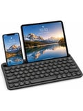 Luve Store Bluetooth Kablosuz Klavye 78 Tuşlu İngilizce Q Şarjlı Tablet Telefon Standlı
