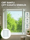 Pencere ve Balkon İçin Çift Kanatlı Sinek Koruma Sinekliği