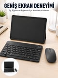 Android İşletim Sistemli SIM Kart Girişli Tablet Bluetooth Klavye Mouse Seti Mobil İnternet Destekli
