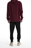 Bordo Kapüşonlu Pro Unisex Sweatshirt