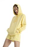 Açık Sarı Örme Unisex Basic Sweatshirt