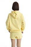 Açık Sarı Örme Unisex Basic Sweatshirt