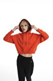 Turuncu Crop Serisi Sweatshirt