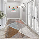 Rovigo Home Dijital Baskı Yıkanabilir Kaymaz Taban Salon Halısı Ve Yolluk RVG0956-FNL205