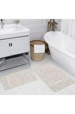 Dijital Baskı Yıkanabilir Kaymaz 2'li Banyo Paspası  RVG5138