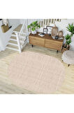 Dijital Baskı Yıkanabilir Kaymaz Taban Oval Halı RVG7197-D376