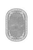 Dijital Baskı Yıkanabilir Kaymaz Taban Oval Halı RVG7260-HY940