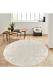 Dijital Baskı Yıkanabilir Kaymaz Taban Yuvarlak Halı RVG7291-HS182