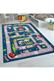 Dijital Baskı Yıkanabilir Kaymaz Taban Çocuk Halısı Ve Yolluk RVG4105-SD778