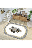 Dijital Baskı Yıkanabilir Kaymaz Taban Salon Halısı Ve Yolluk RVG7216-SD439