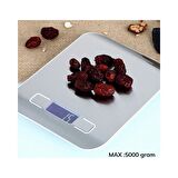 River World Hassas Ölçümlü Maksimum 5 Kg Kapasiteli Led Ekran Platin Dijital Mutfak Tartısı