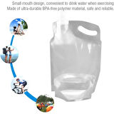 River World  Piknik ve Yaşam İçin 1 lt'lik Su Taşıma Torbası Plastik ve Kapaklı  