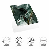 River World 4'lü Paket 30 cm x 30 cm Ebatında Zümrüt Model PVC Duvar Karosu 