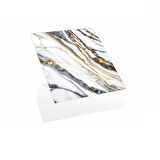 River World 4'lü Paket 30 cm x 30 cm Ebatında Beyaz İnci Model Yapışkanlı PVC Yer Karosu  
