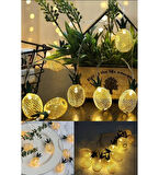 River World 2 Kademeli 10 Ledli 2 Metrelik Pilli Led Işık Ananas Model