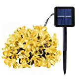 River World  8 Fonksiyonlu P patya Gün Işığı Renkli  50 Led 5 Metrelik  Solar Led