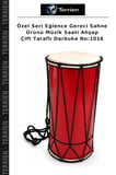 Özel Seri Eğlence Gereci Sahne Ürünü Müzik Saati Ahşap Çift Taraflı Darbuka No:1016