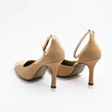 VİTA KAPALI SİVRİ BURUN 9CM İNCE TOPUK BANTLI STİLETTO - TOPUKLU AYAKKABI