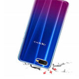 Oppo RX17 Neo Kılıf Şeffaf İnce Esnek Silikon Kılıf Zipax-Süper