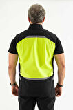 Reflektörlü Softshell Motosiklet Ve Iş Güvenliği Yeleği