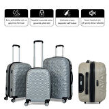 ABS Piramit Canyon Serisi Valiz, Lacivert - Büyük Boy