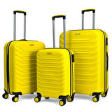 Lora PP (Polipropilen) Kırılmaz Valiz, 3'lü Set