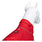 Lindo Dogs Softshell Red Stripe Köpek Yağmurluğu Kırmızı Beden 1