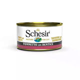 Schesir Ton Balıklı ve Sinarit Balıklı Jöleli Konserve Yetişkin Kedi Maması 85 Gr