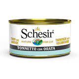 Schesir Jöle İçerisinde Ton Balıklı ve Çipuralı Konserve Kedi Maması 85 Gr