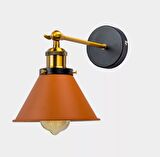 Rsylight Retro Rustik Metal Dekoratif Oturma Odası - Yatak Odası Duvar Mafsallı Kahverengi Aplik 