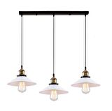 RYS Tasarım Retro Metal Beyaz Sıralı Sarkıt Avize Genişlik:60cm