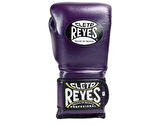 Cleto Reyes Purple Leather Strap & Attached Thumb And Hook & Loop Closure Boks Eldiveni