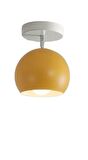 Rsylight Metal Retro Sarı Tavan Plofyoner 180 Derece Hareketli Modern Spor Avize Çap:20 cm