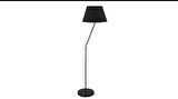 Rsylight Akrobatik Mafsallı Retro Rustik Siyah Köşe Lambası Lambader Çap:45 cm