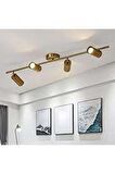 Rsylight Metal Modern 5 Li Eskitme Kaplama Led Spot Avize Günışığı Ampullü