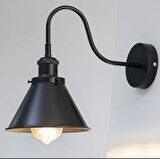 Rsylight Retro Rustik Metal Modern Koridor - Mutfak Duvar Rustik Siyah Aplik 