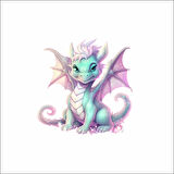 Sevimli Ejder Sticker 12