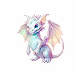 Sevimli Ejder Sticker 13