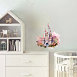 Pembe Şato Masal Duvar Stickerı