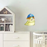 Mavi Şapkalı Canavar Squishy Stickerı