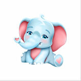 Sevimli fil Duvar Sticker