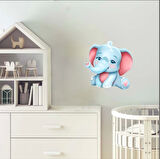 Sevimli fil Duvar Sticker