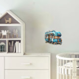 Çiçekli Karavan Duvar Stickerı