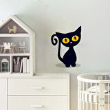 Kara Kedi Duvar Sticker